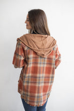 Load image into Gallery viewer, CHILLY DAYS PLAID HOODED SHACKET
